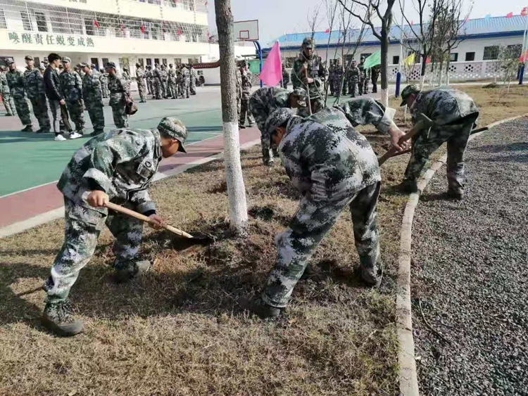 冬日暖阳 师生互动 创建最美校园